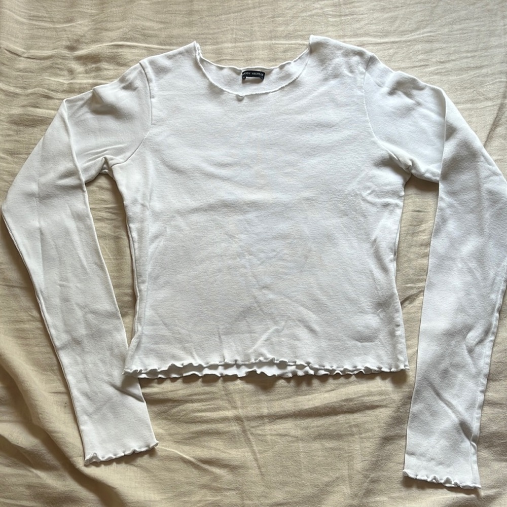 brandy melville white long sleeve